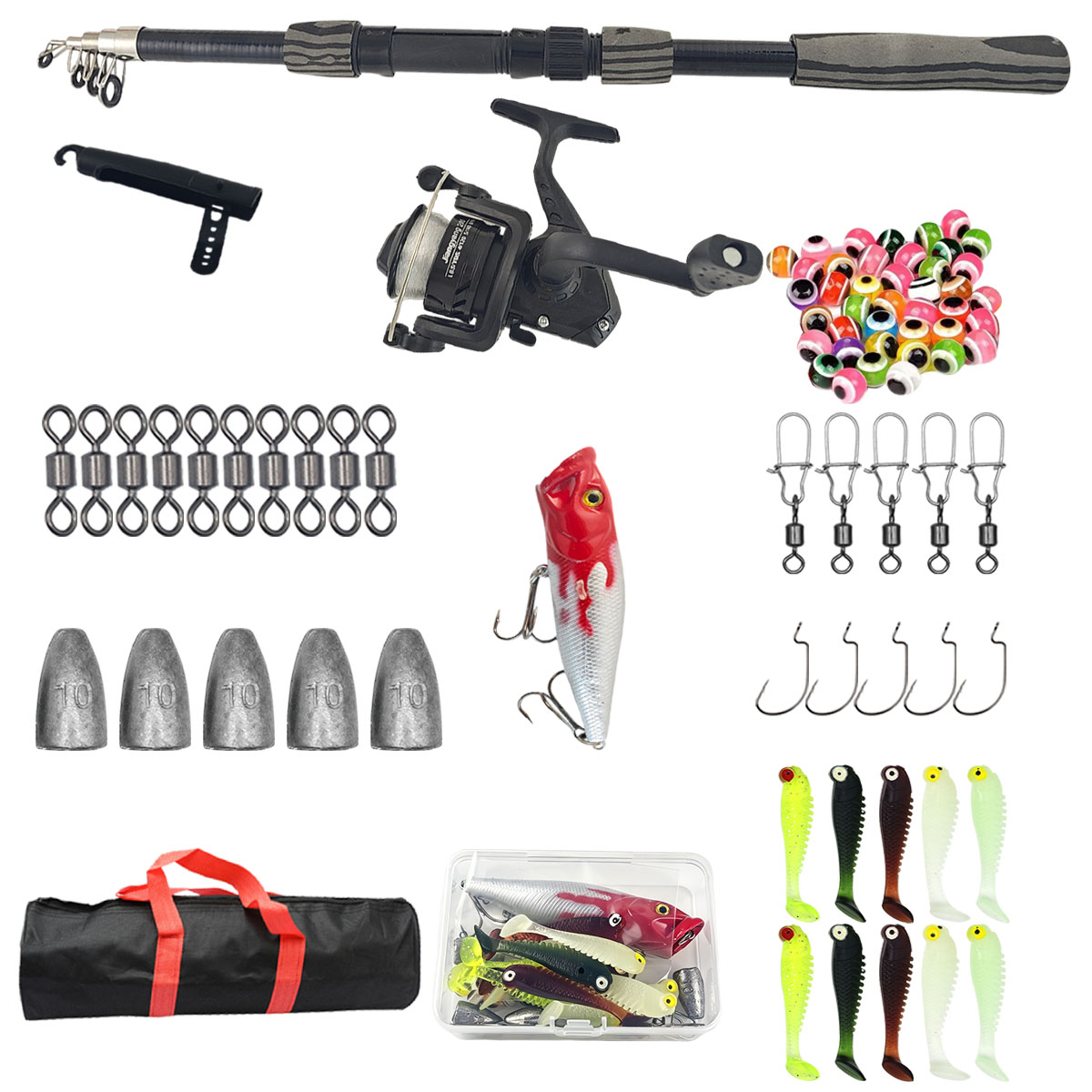 Fishing Equipment Storage - طقم صنارة صيد محمولة قابلة للتمديد