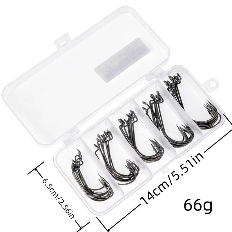50 قطعة/صندوق خطافات صيد من ال - مراجعة Fishing Equipment Storage وسعره