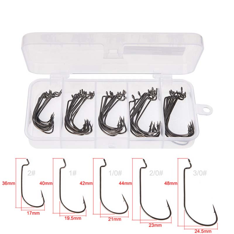 50 قطعة/صندوق خطافات صيد من ال - مراجعة Fishing Equipment Storage وسعره