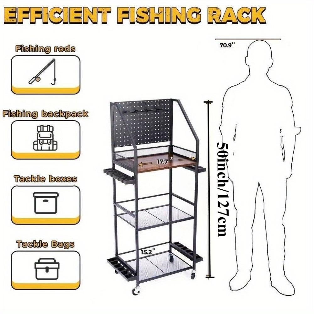 حاملات قصبات الصيد للجراج، حام - مراجعة Fishing Equipment Storage وسعره