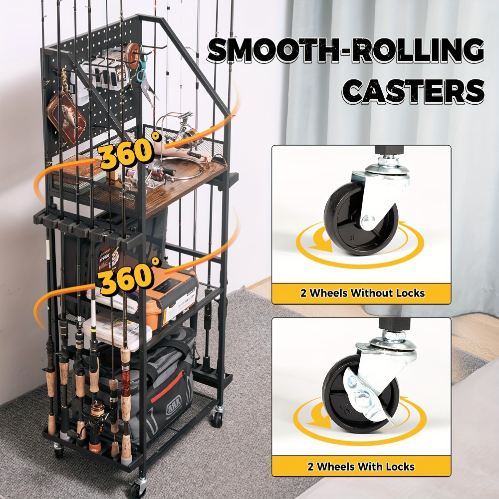 حاملات قصبات الصيد للجراج، حام - مراجعة Fishing Equipment Storage وسعره